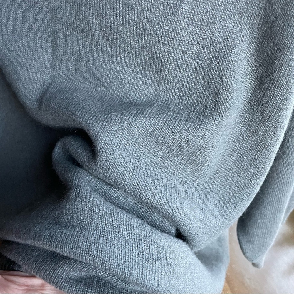 Autumn Cashmere Taupe Gray Cashmere Crew Neck Short Sleeve T Shirt Sweater - Picture 9 of 9